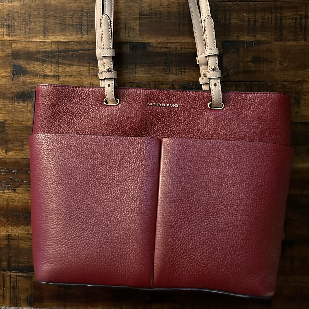 Red Michael Kors bag, gently used.